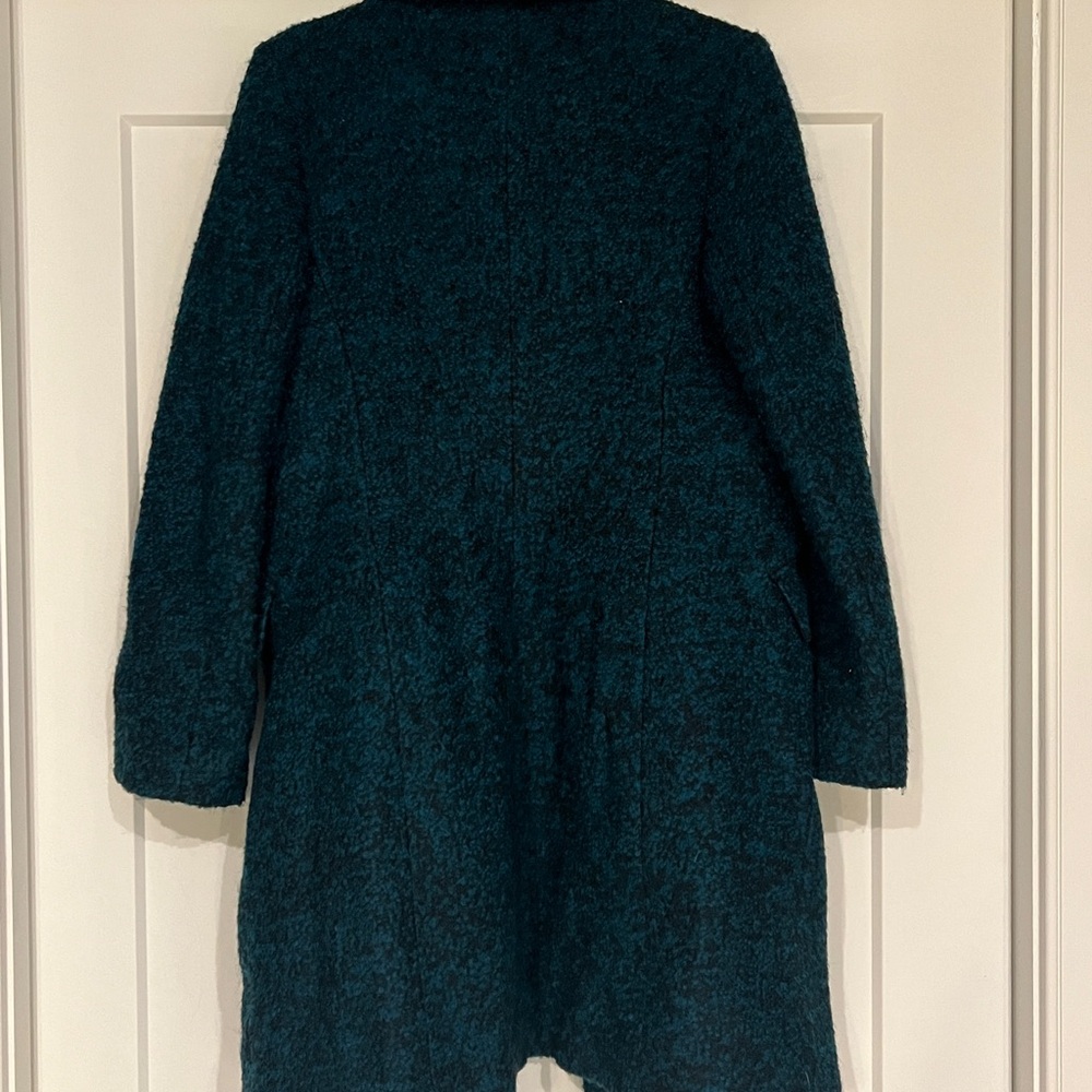Sam Edelman teal black wool blazer coat size S - Picture 5 of 6